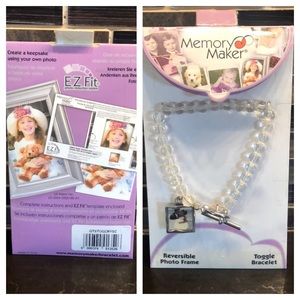 Memory Maker faux crystal silver frame‎ toggle